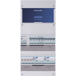 Hager 3-groepenverdeler HS 2xals 30 ma+f+k+t 3-fase