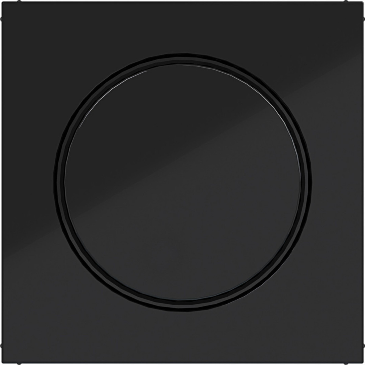 Hager A.x/C.x Afdekking Draaidimmer, A.X/C.X, nachtzwart glanzend