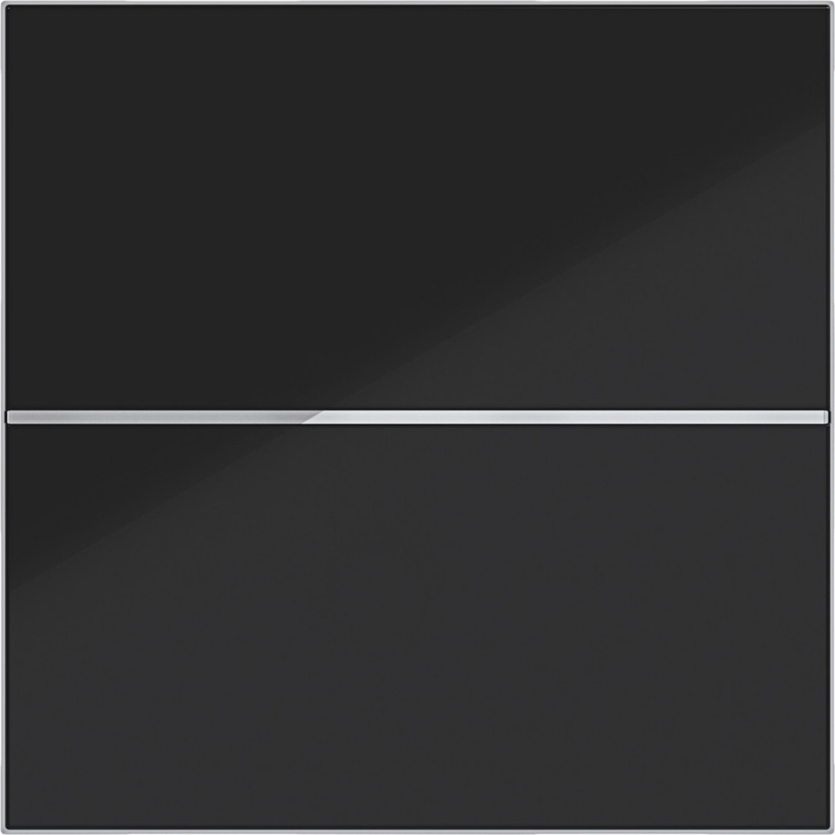 Hager A.x/C.x Afdekking Drukknop, 1-voudig, A.X/C.X, nachtzwart glanzend