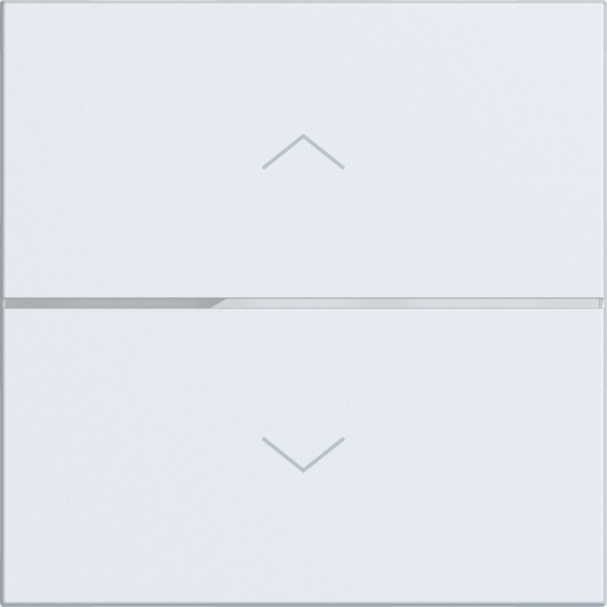 Hager A.x/C.x Afdekking Drukknop, 1-voudig, pijl, A.X/C.X,A.X/C.X lichtwit mat