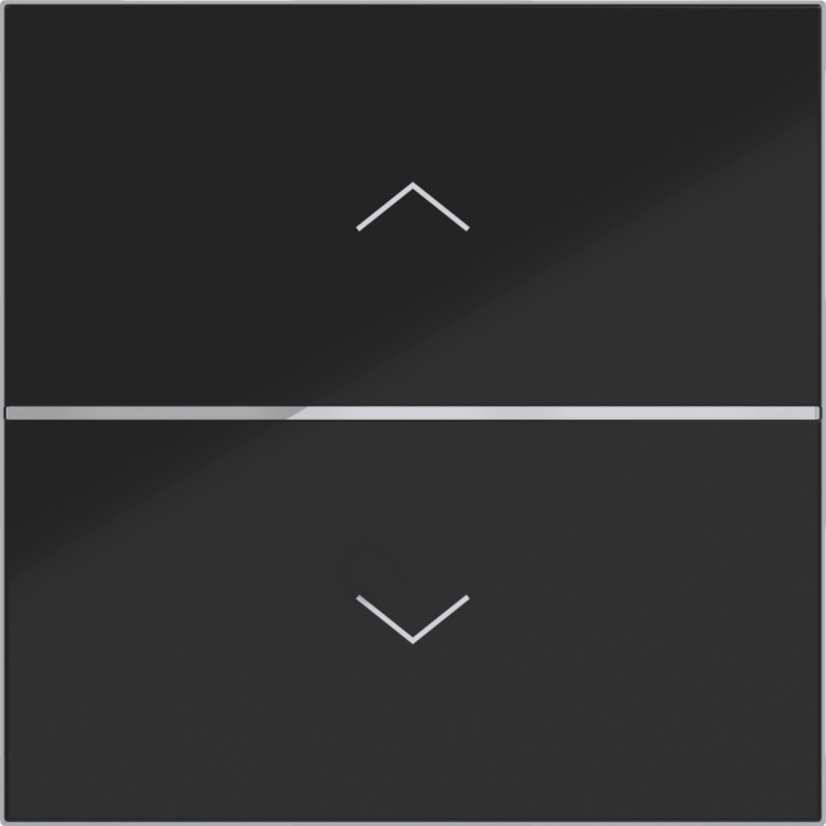 Hager A.x/C.x Afdekking Drukknop, 1-voudig, pijl, A.X/C.X,A.X/C.X nachtzwart GLZ