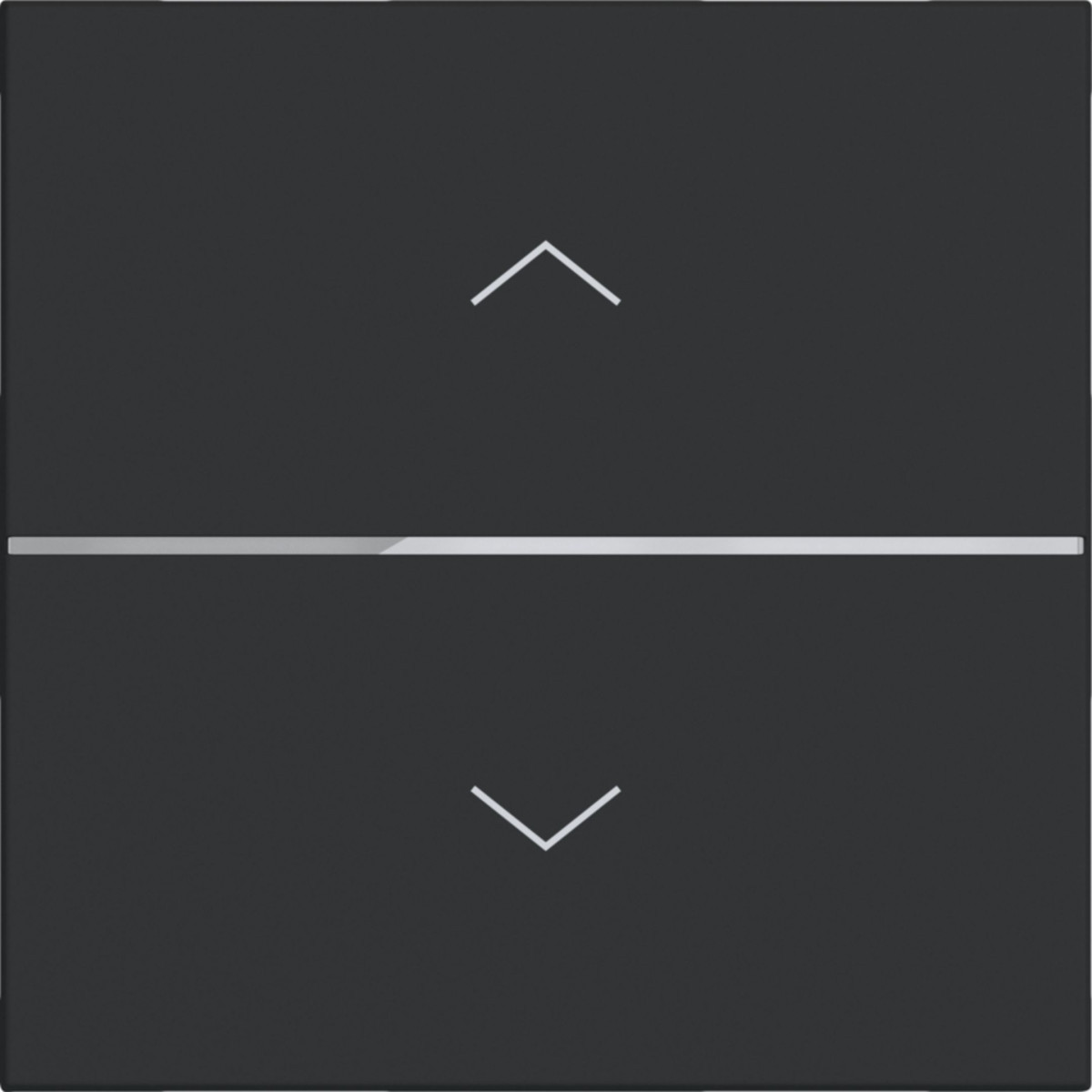 Hager A.x/C.x Afdekking Drukknop, 1-voudig, pijl, A.X/C.X,A.X/C.X nachtzwart mat