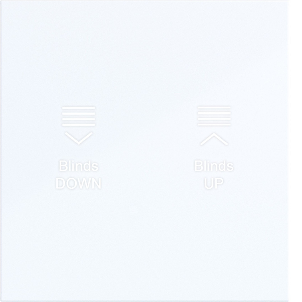 Hager A.x/C.x Afdekking KNX taster, 1-V., met achtergrondverl., A.X/C.X, wit GL.