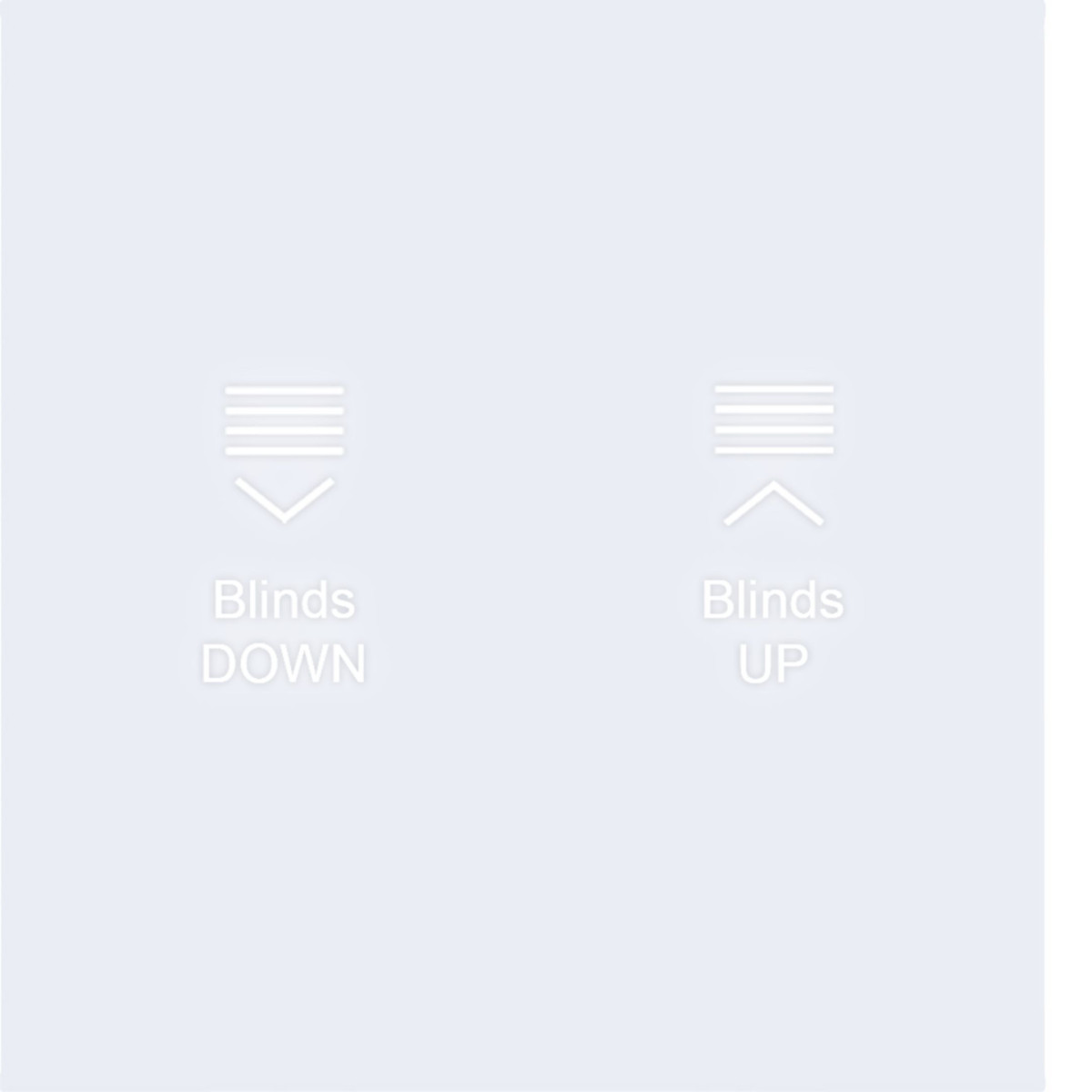 Hager A.x/C.x Afdekking KNX drukknop, 1-V., met achtergrondverl., A.X/C.X, wit mat