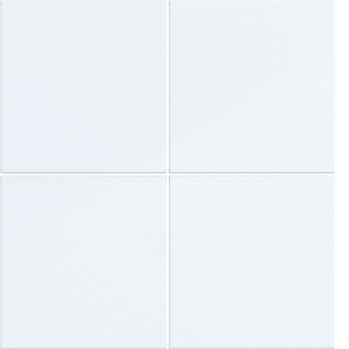 Hager A.x/C.x Afdekking KNX drukknop, 4-voudig A.X/C.X, lichtwit mat