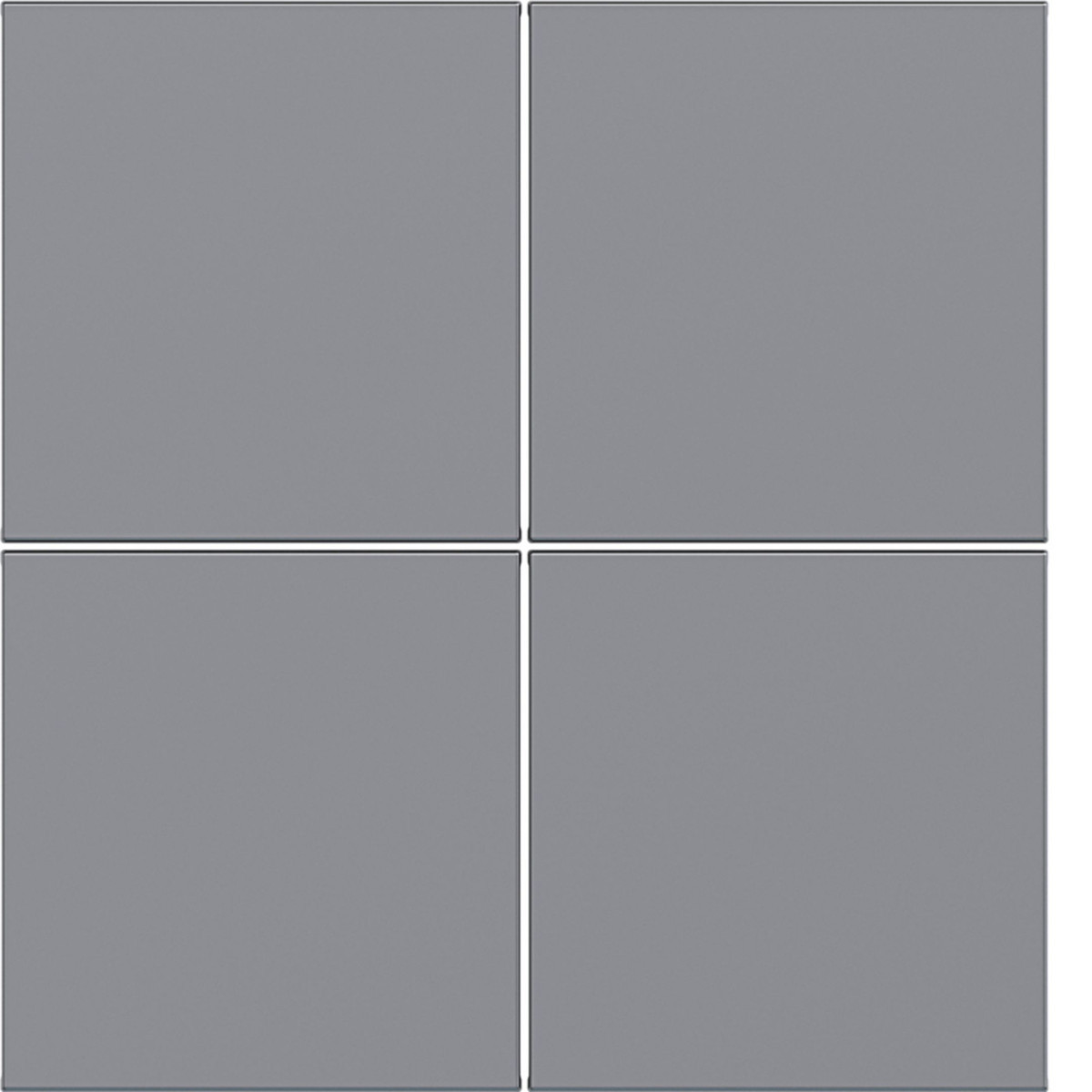 Hager A.x/C.x Afdekking KNX drukknop, 4-voudig, A.X/C.X, titaan