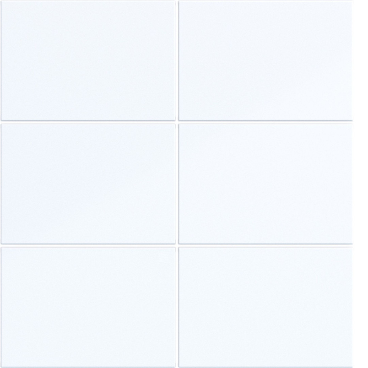 Hager A.x/C.x Afdekking KNX drukknop, 6-voudig, A.X/C.X, lichtwit glanzend