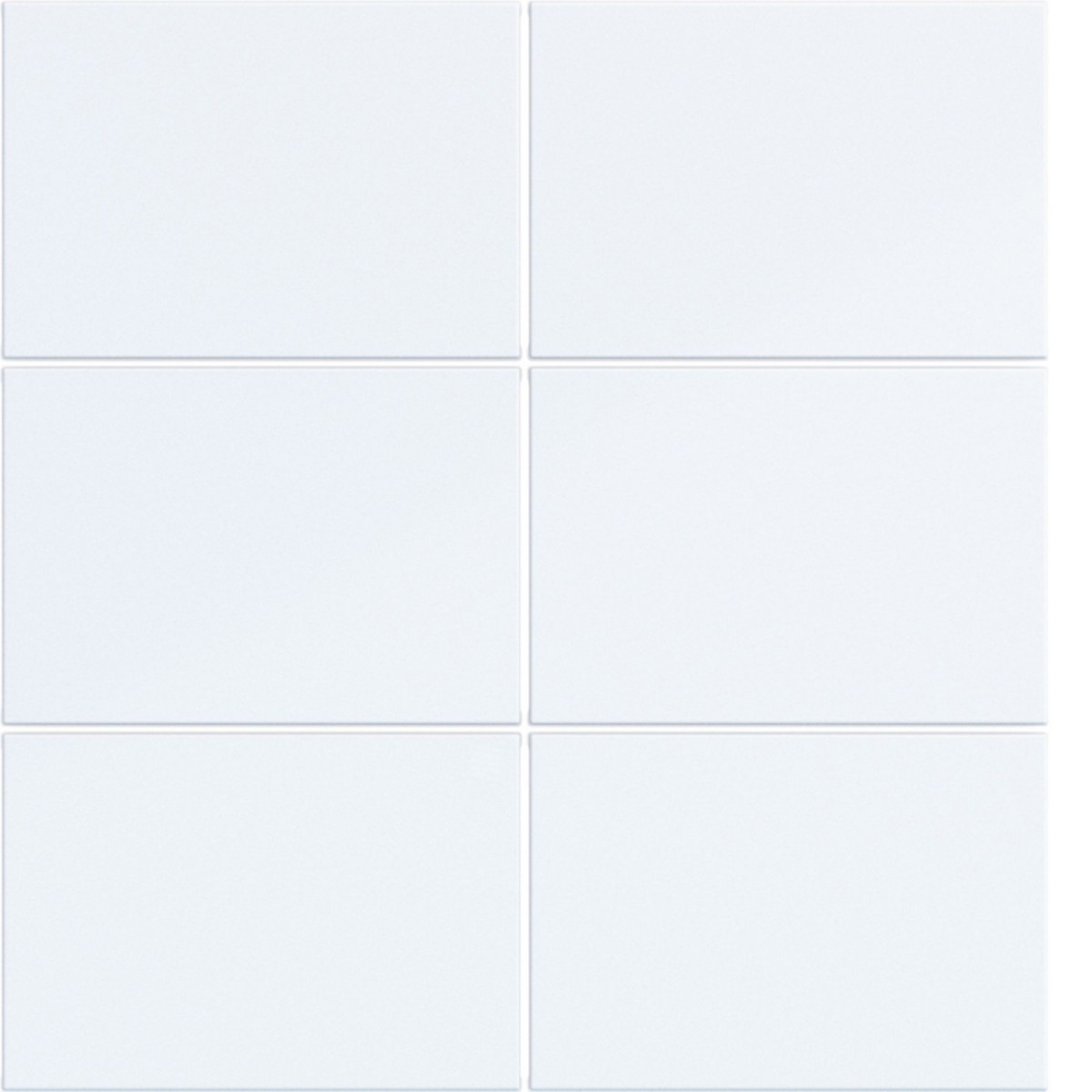 Hager A.x/C.x Afdekking KNX drukknop, 6-voudig, A.X/C.X, lichtwit mat