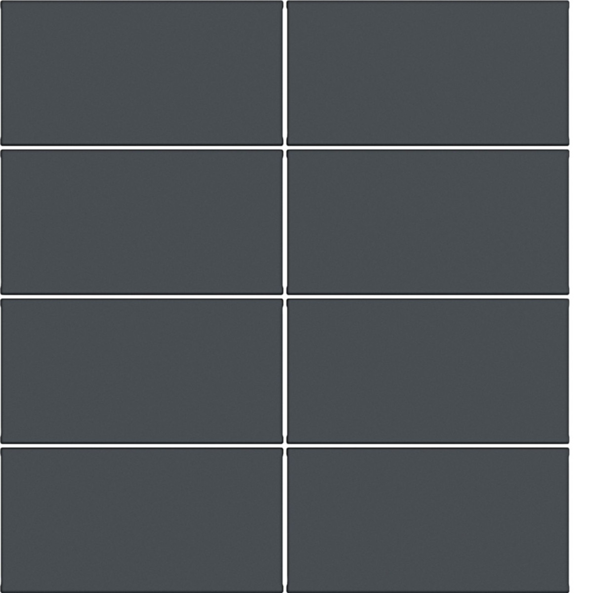 Hager A.x/C.x Afdekking KNX drukknop, 8-voudig, A.X/C.X, antraciet