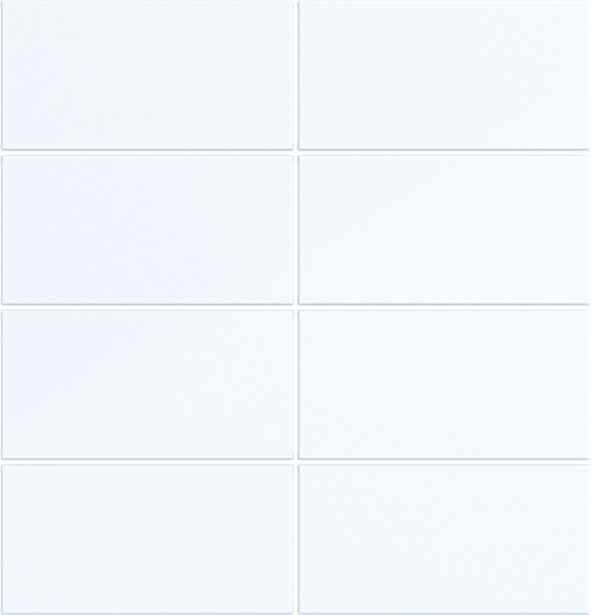 Hager A.x/C.x Afdekking KNX drukknop, 8-voudig, A.X/C.X, lichtwit glanzend