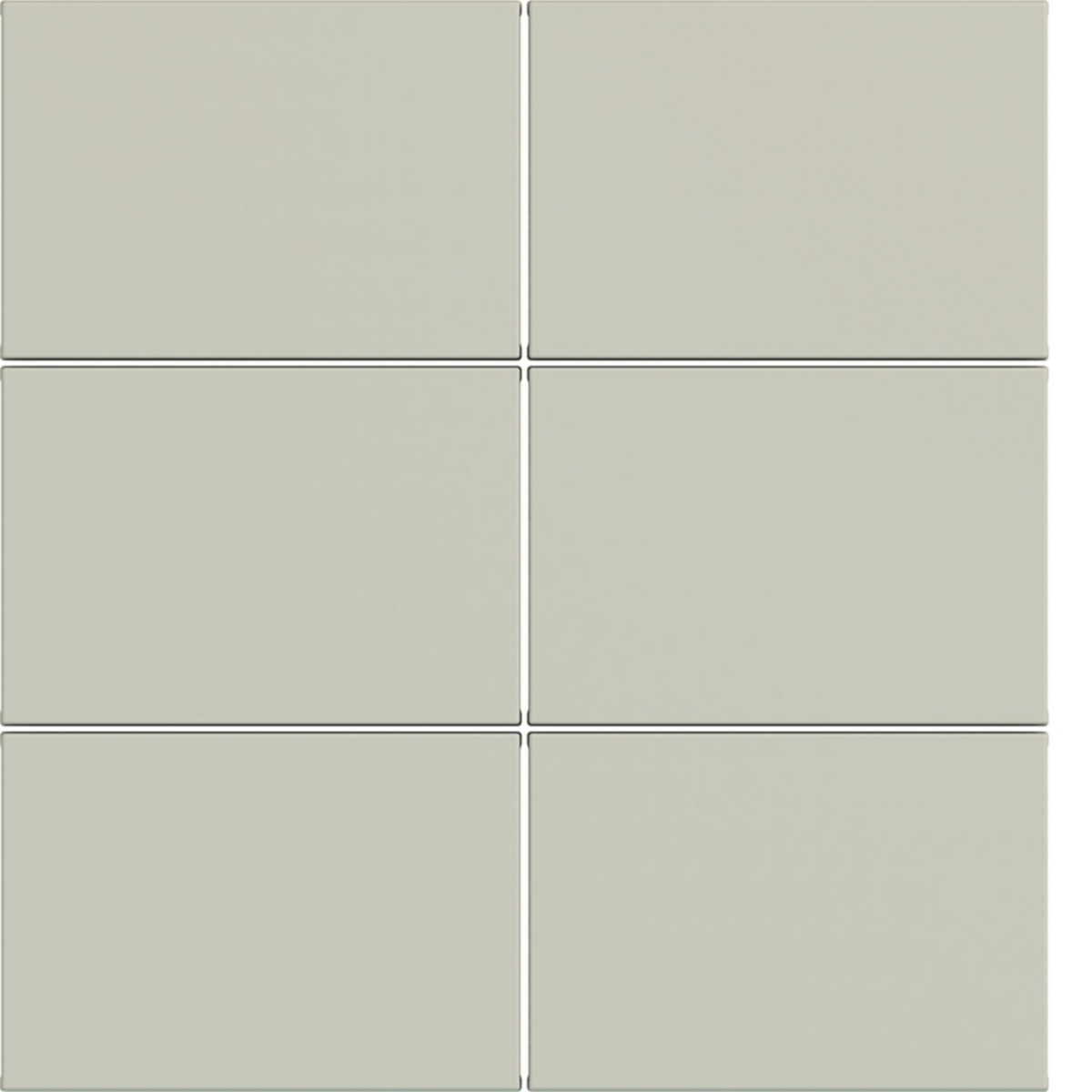 Hager A.x/C.x Afdekking KNX taster, 6-voudig, A.X/C.X, pebble, mat