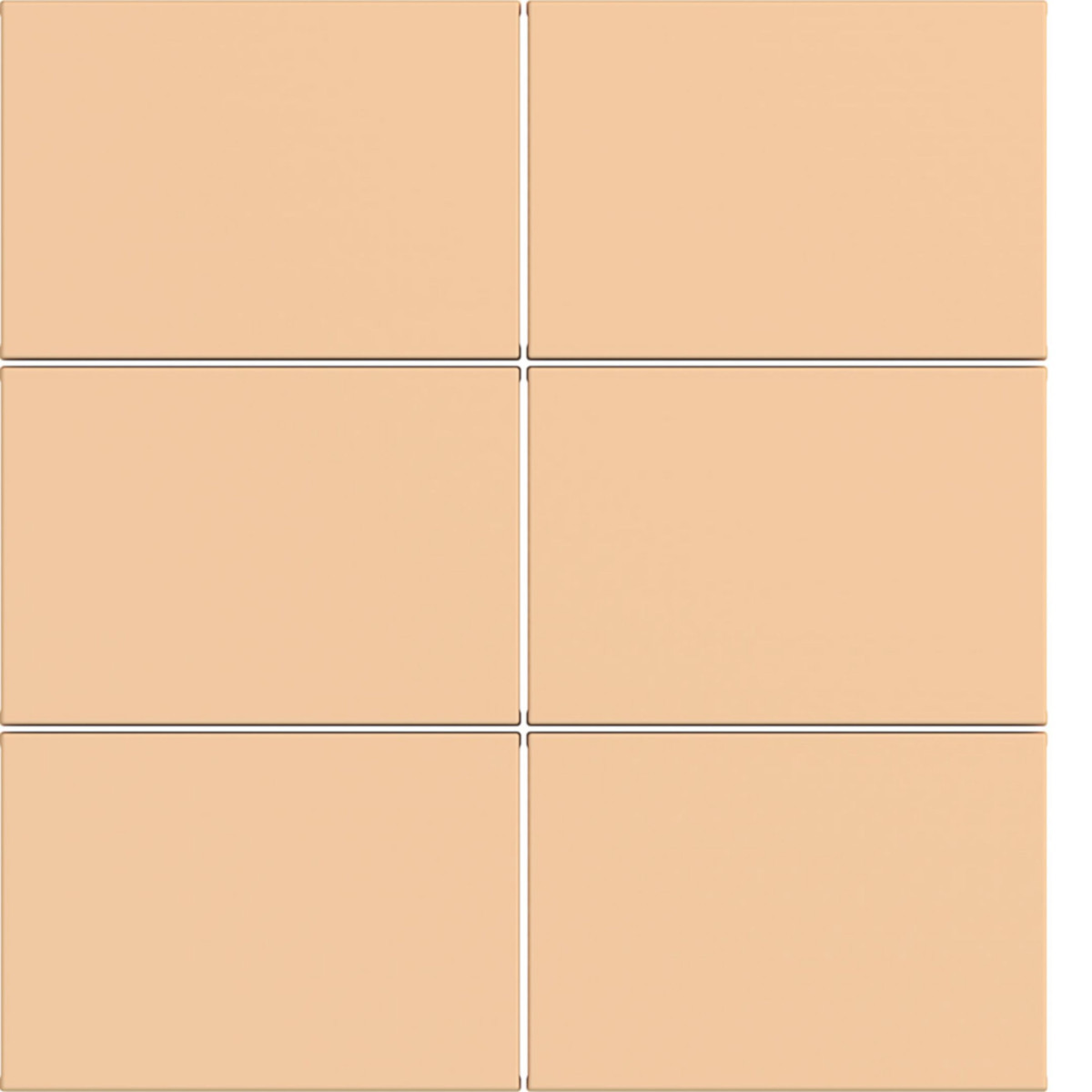 Hager A.x/C.x Afdekking KNX taster, 6-voudig, A.X/C.X, petal, mat