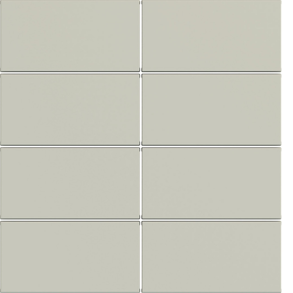 Hager A.x/C.x Afdekking KNX taster, 8-voudig, A.X/C.X, pebble, mat