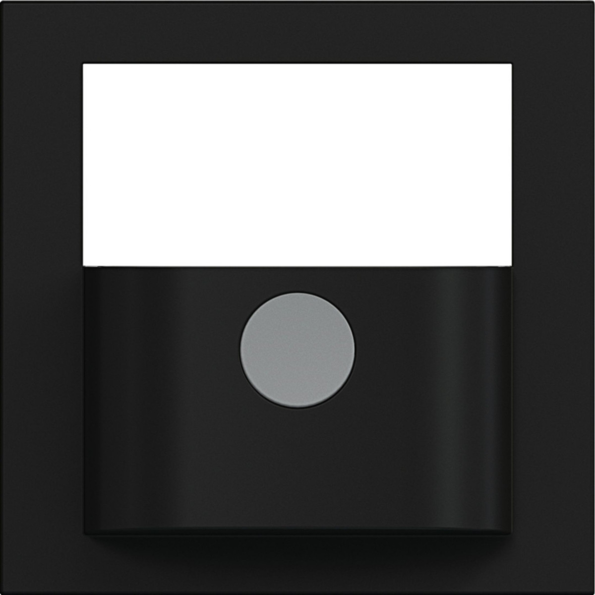 Hager A.x/C.x Afdekking Met knop voor bewegingsmelder, A.X/C.X nachtzwart glanzend