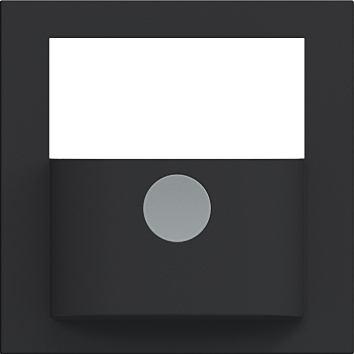 Hager A.x/C.x Afdekking Met knop voor bewegingsmelder, A.X/C.X nachtzwart mat