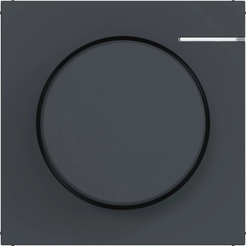 Hager A.x/C.x Afdekking Universele draaidimmer, matter, A.X/C.X, antraciet