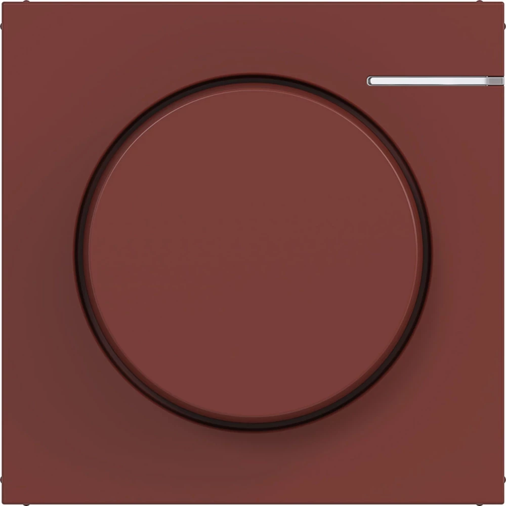 Hager A.x/C.x Afdekking Universele draaidimmer, matter, A.X/C.X, carmin, halfgl