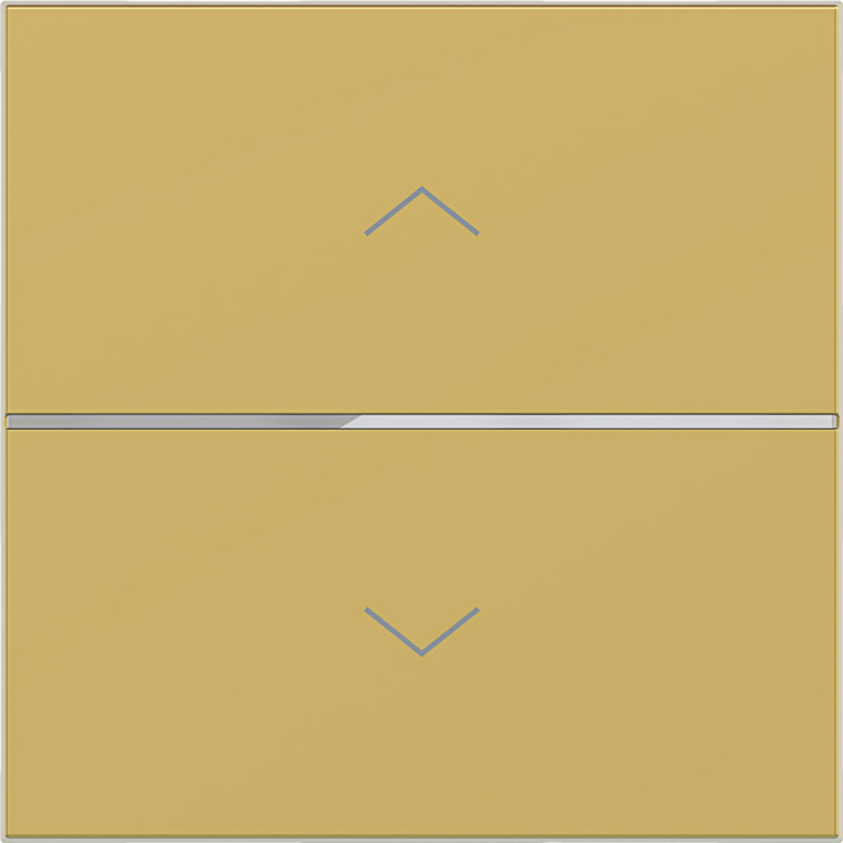 Hager A.x/C.x Afdekking Voor drukknop, 1-voudig, pijl opdruk, A.X/C.X, gold, metalic