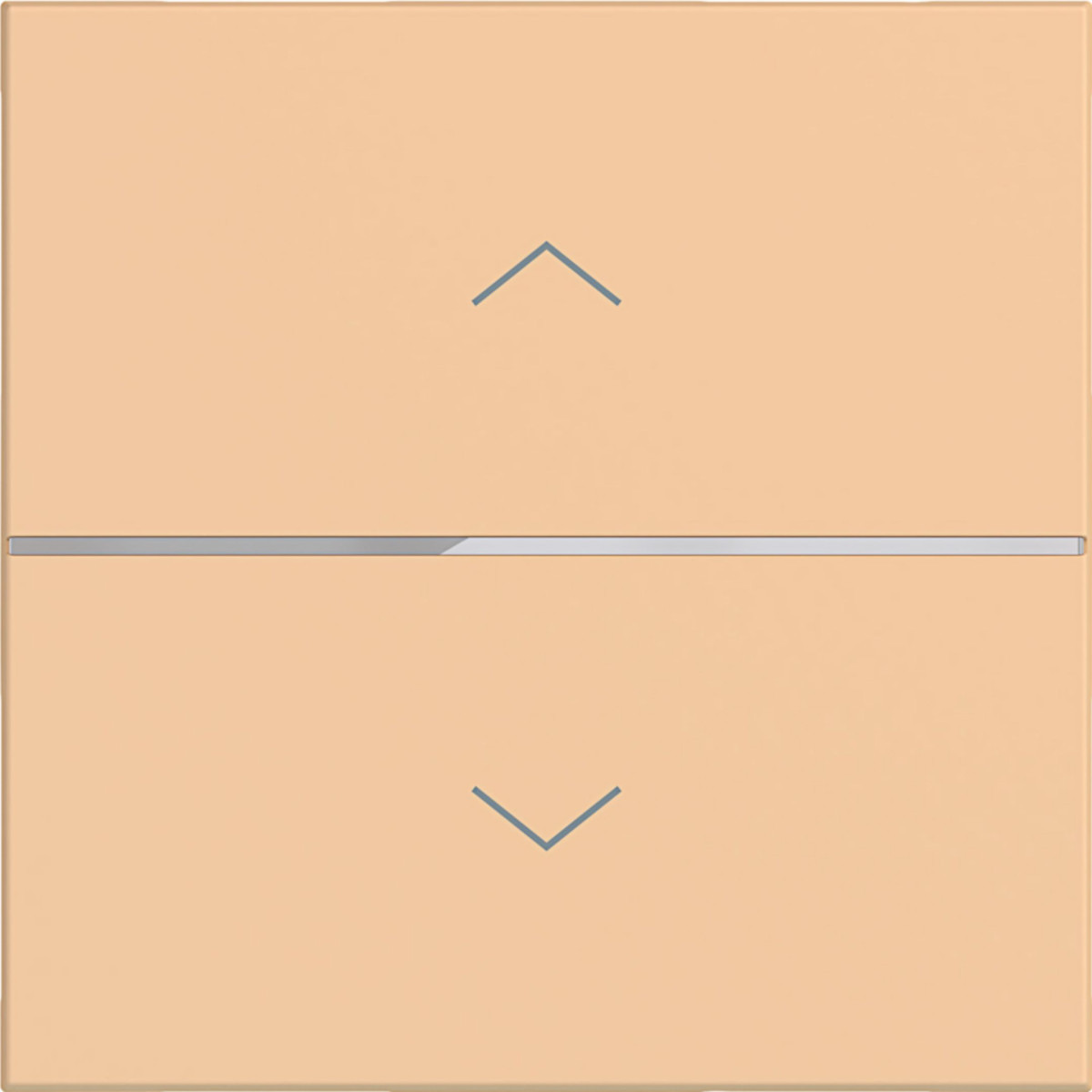 Hager A.x/C.x Afdekking Voor drukknop, 1-voudig, pijl opdruk, A.X/C.X, petal, mat