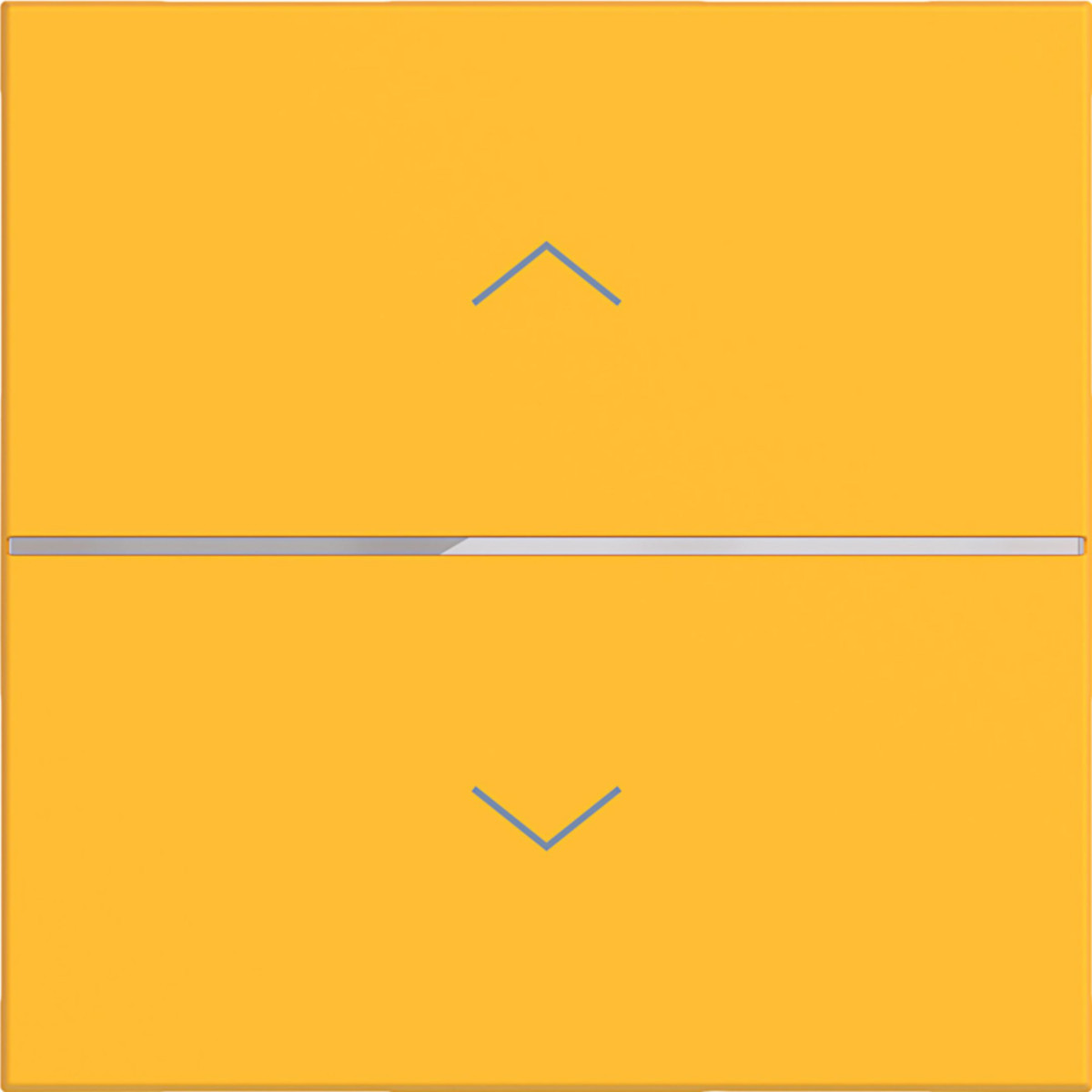 Hager A.x/C.x Afdekking Voor drukknop, 1-voudig, pijl opdruk, A.X/C.X, saffron, mat