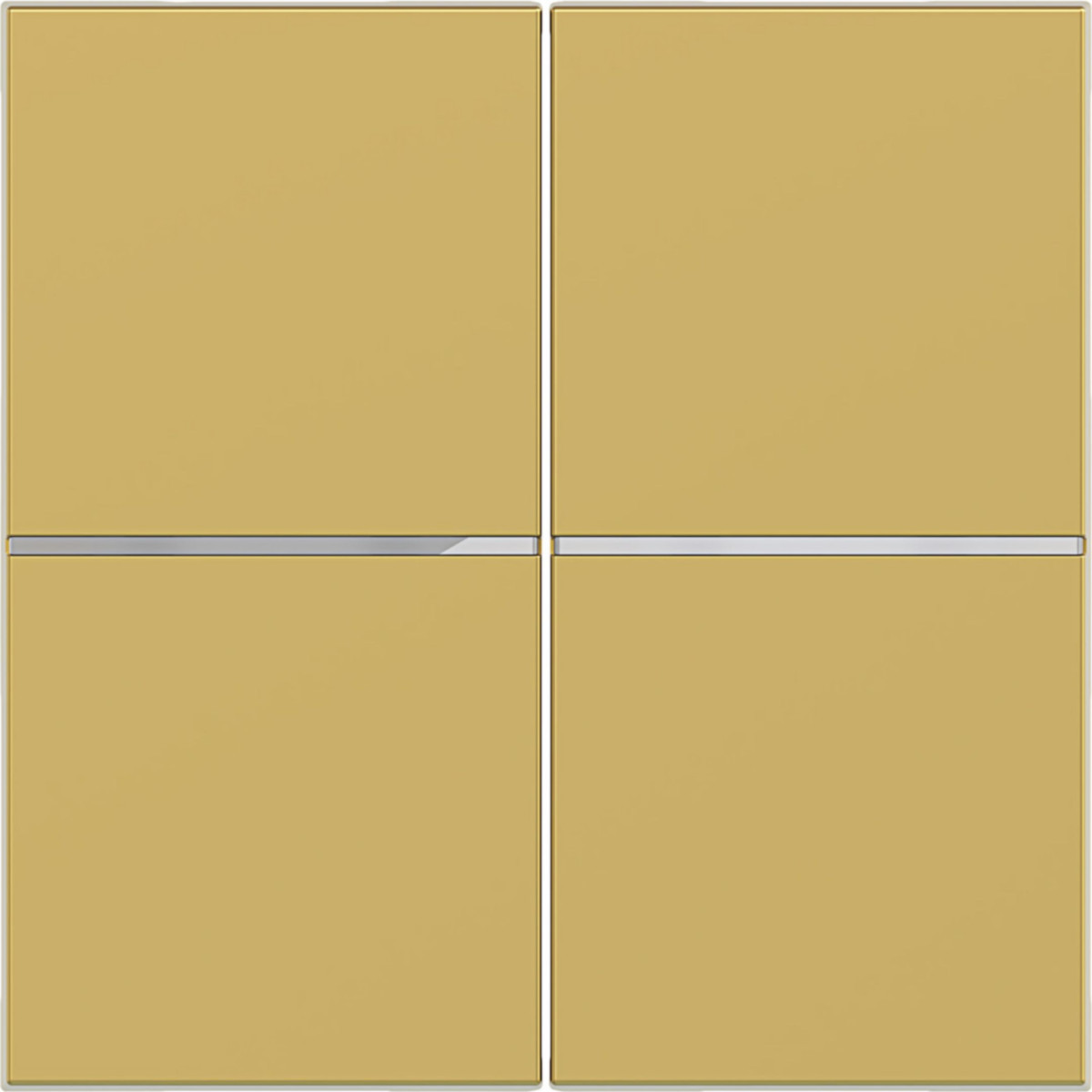 Hager A.x/C.x Afdekking Voor drukknop, 2-voudig, A.X/C.X, gold, metalic