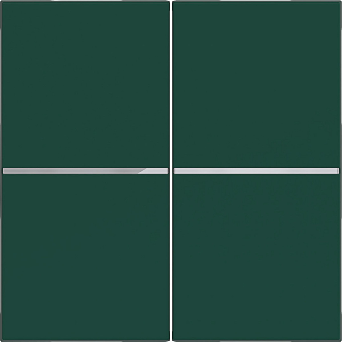 Hager A.x/C.x Afdekking Voor drukknop, 2-voudig, A.X/C.X, jade, halfglanzend
