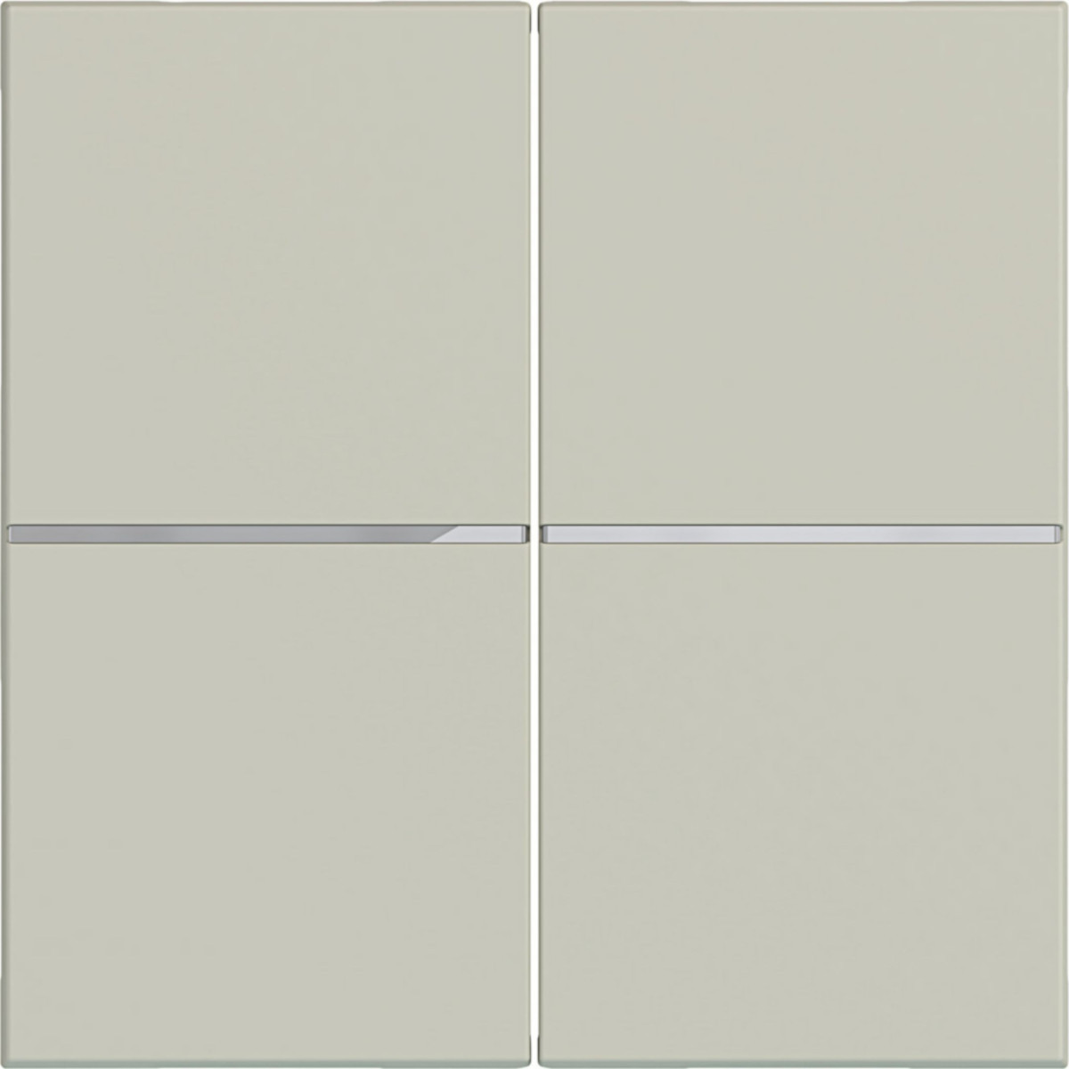 Hager A.x/C.x Afdekking Voor drukknop, 2-voudig, A.X/C.X, pebble, mat