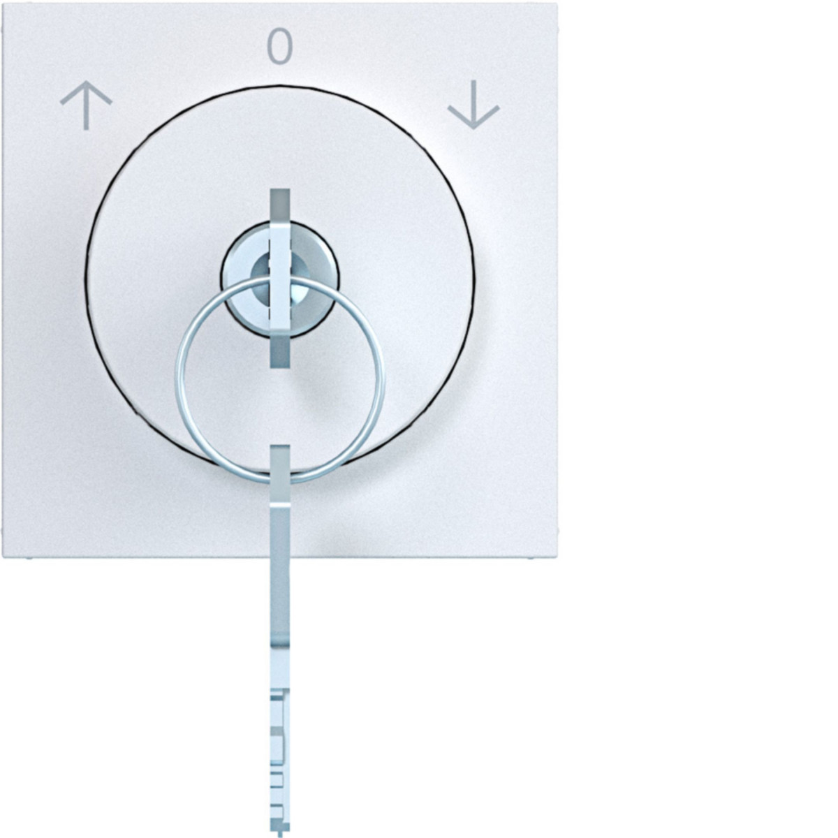 Hager A.x/C.x Centr.PL. sleutelsch. vergr., sleutel verw. 0-pos. A.X/C.X wit mat