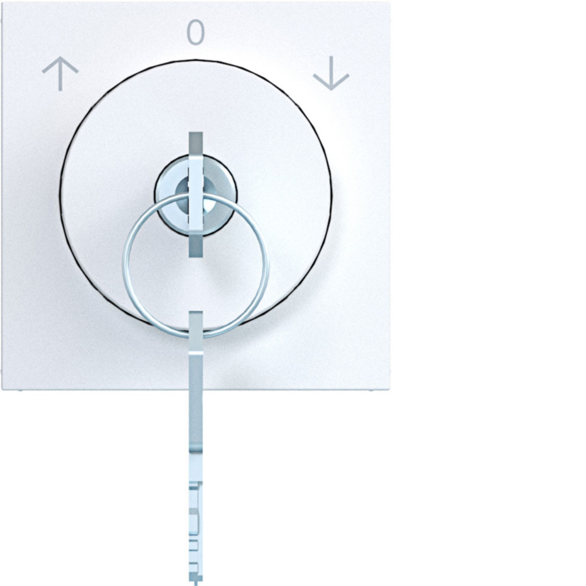 Hager A.x/C.x Centr.PL. sleutelsch., vergr., verw. sleutel A.X/C.X wit mat