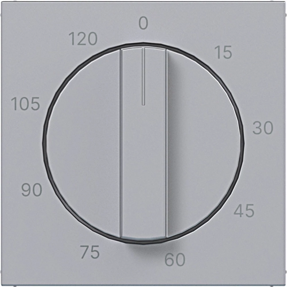 Hager A.x/C.x Centr.PL. voor mechanische tijdschakelklok 0-120 min., A.X/C.X, titaan