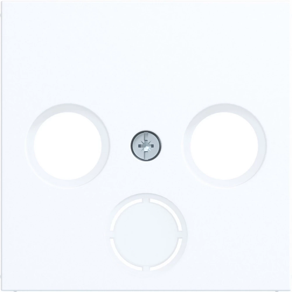 Hager A.x/C.x Centraalpl Antennecontactdoos 2/3-gaats, uitbr., A.X/C.X, wit GL.