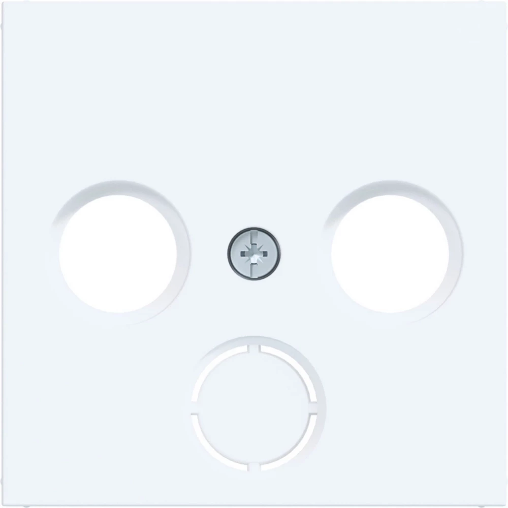 Hager A.x/C.x Centraalpl Antennecontactdoos 2/3-gaats, uitbr., A.X/C.X, wit mat