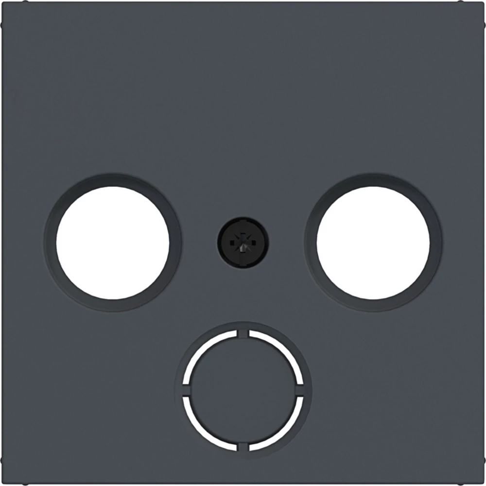 Hager A.x/C.x Centraalpl Antennecontactdoos 2/3-gaats, uitbreekbaar, A.X/C.X, antr.