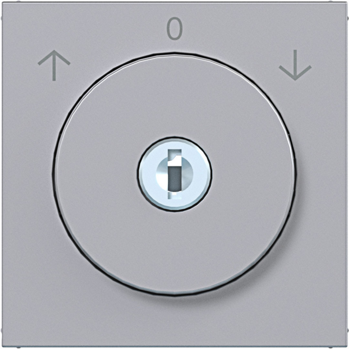 Hager A.x/C.x Centraalpl Jaloezieschakelaar sleutel verw. 0-positie A.X/C.X titaan