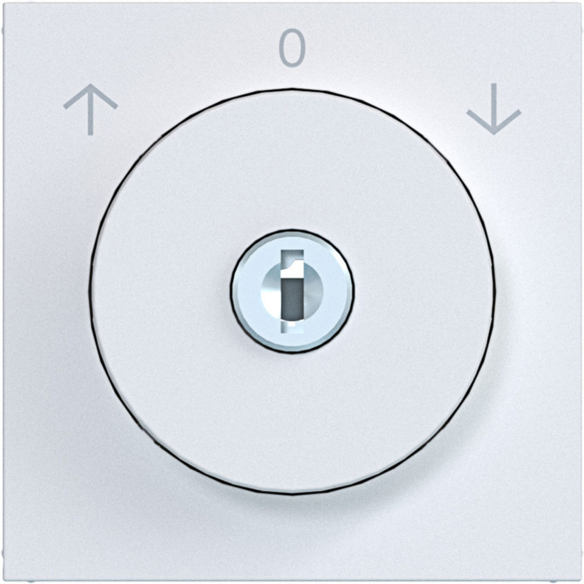 Hager A.x/C.x Centraalpl Jaloezieschakelaar sleutel verw. 0-positie A.X/C.X wit mat