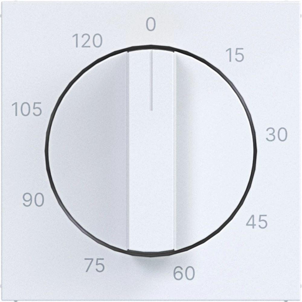 Hager A.x/C.x Centraalpl Mechanische tijdschakelklok 0-120 min., A.X/C.X, wit GLZ.