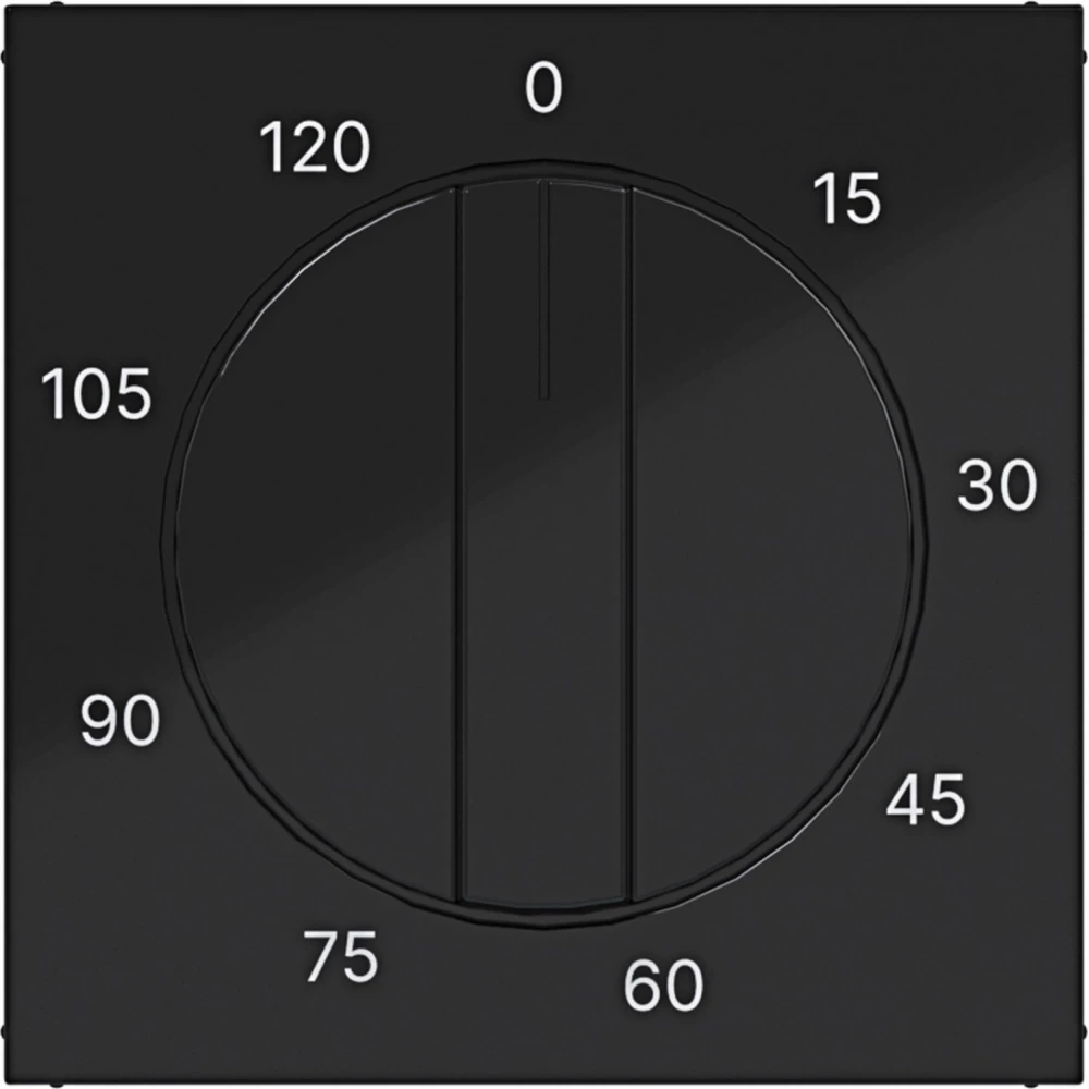 Hager A.x/C.x Centraalpl Mechanische tijdschakelklok 0-120 min., A.X/C.X, zwart GLZ.