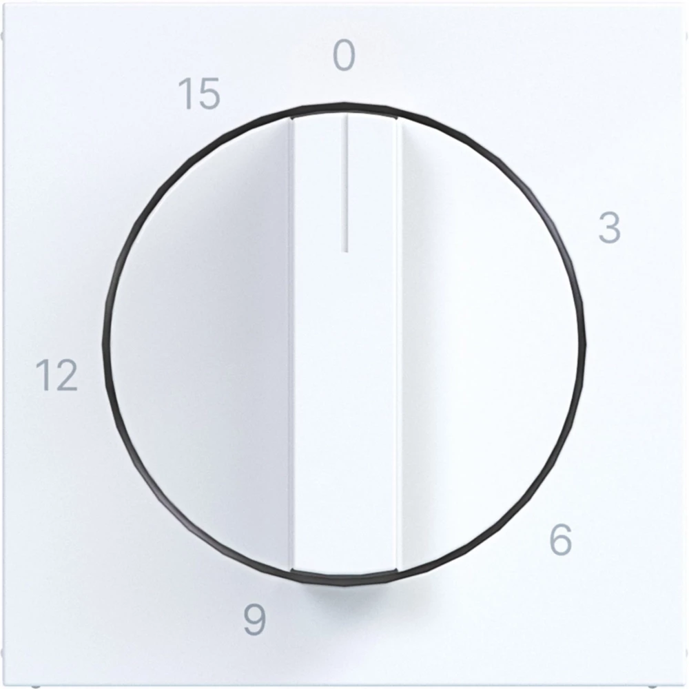 Hager A.x/C.x Centraalpl Mechanische tijdschakelklok 0-15 min., A.X/C.X, wit GLZ.