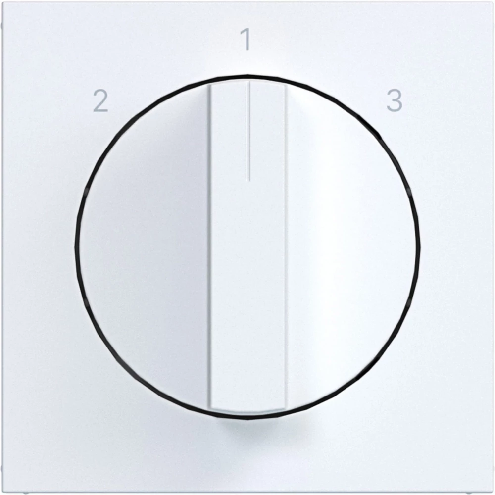 Hager A.x/C.x Centraalplaat 3-standenschakelaar, A.X/C.X, lichtwit mat