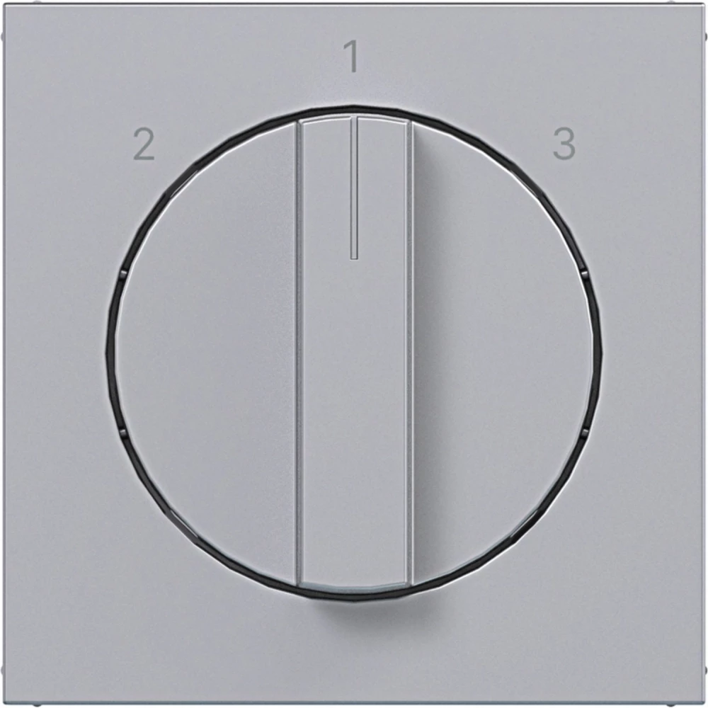 Hager A.x/C.x Centraalplaat 3-standenschakelaar, A.X/C.X, titaan