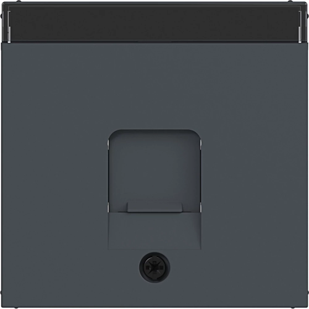 Hager A.x/C.x Centraalplaat Keystone 1-V, stofbescherming, tekstveld, A.X/C.X antr.