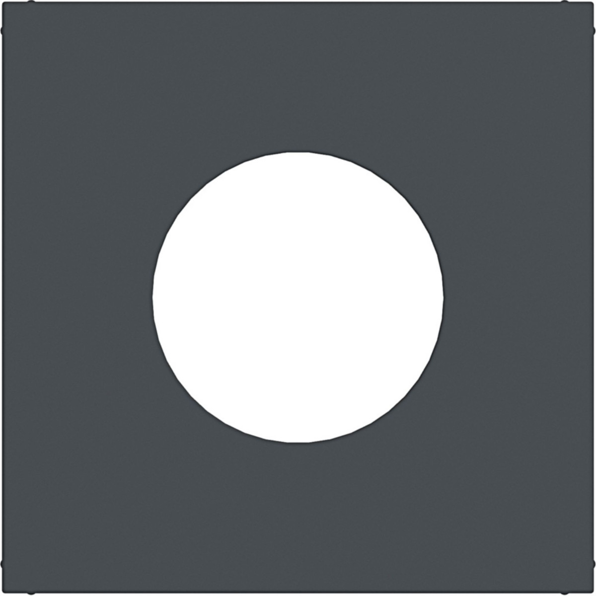 Hager A.x/C.x Centraalplaat Voor drukknop/lichtsignaal e10, A.X/C.X, antraciet