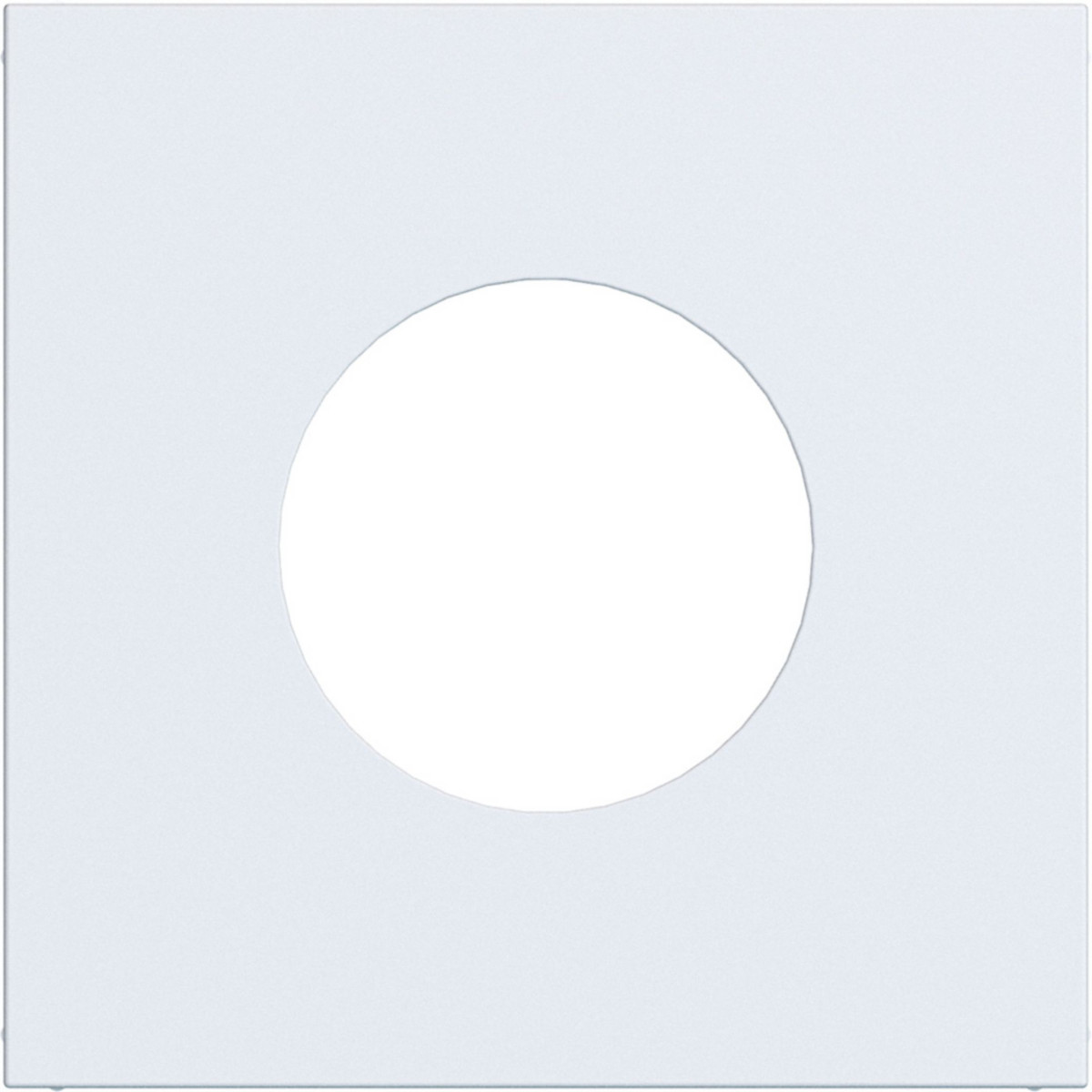 Hager A.x/C.x Centraalplaat Voor drukknop/lichtsignaal e10, A.X/C.X, lichtwit mat