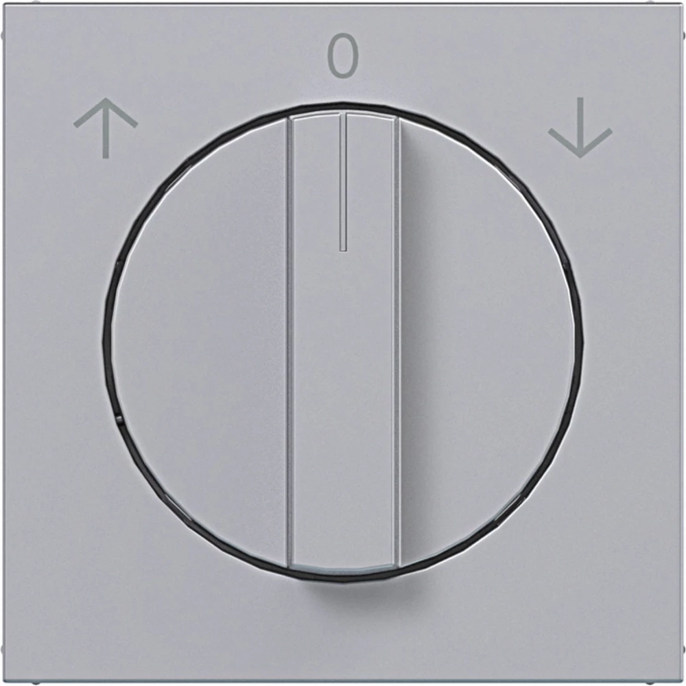 Hager A.x/C.x Centraalplaat Voor jaloezie-draaischakelaar, A.X/C.X, titaan