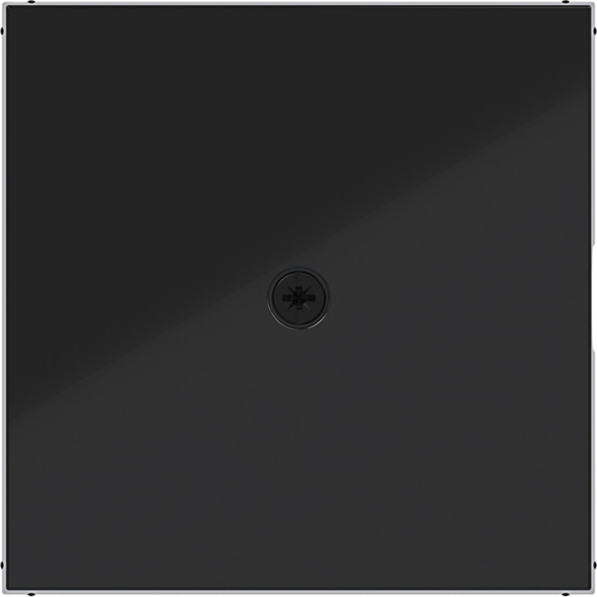 Hager A.x/C.x Centraalplaat Voor kabeluitvoerstuk, A.X/C.X, nachtzwart glanzend