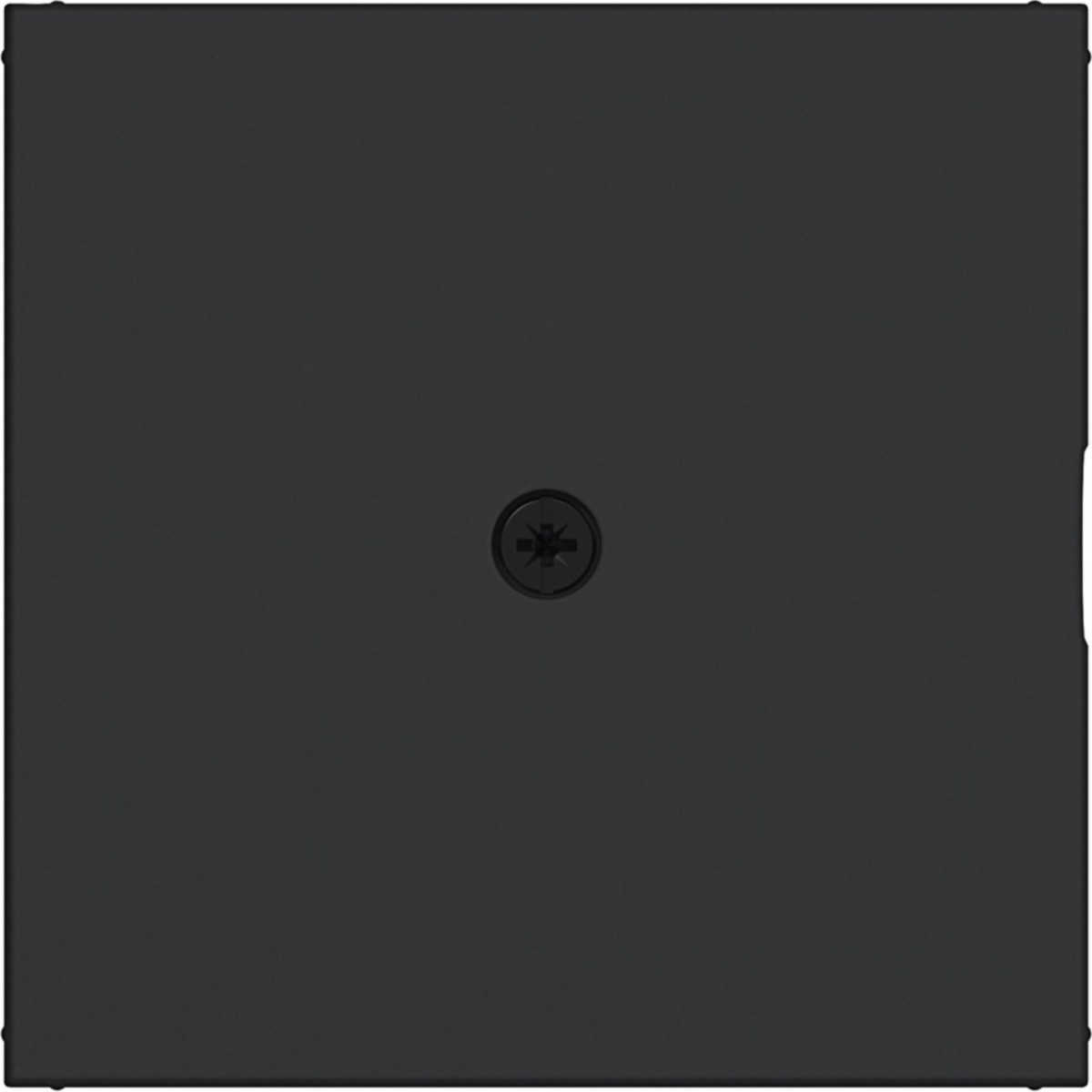 Hager A.x/C.x Centraalplaat Voor kabeluitvoerstuk, A.X/C.X, nachtzwart mat