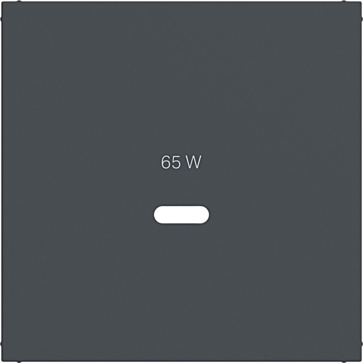 Hager A.x/C.x Centraalplaat Voor usb-C-contactdoos, A.X/C.X, antraciet