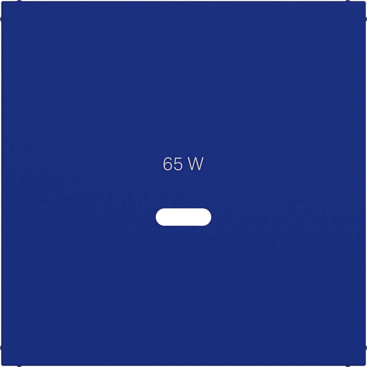Hager A.x/C.x Centraalplaat Voor usb-C-contactdoos, A.X/C.X, cobalt, mat