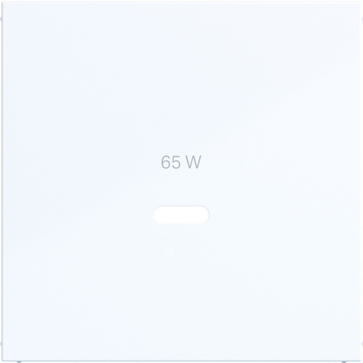 Hager A.x/C.x Centraalplaat Voor usb-C-contactdoos, A.X/C.X, lichtwit glanzend