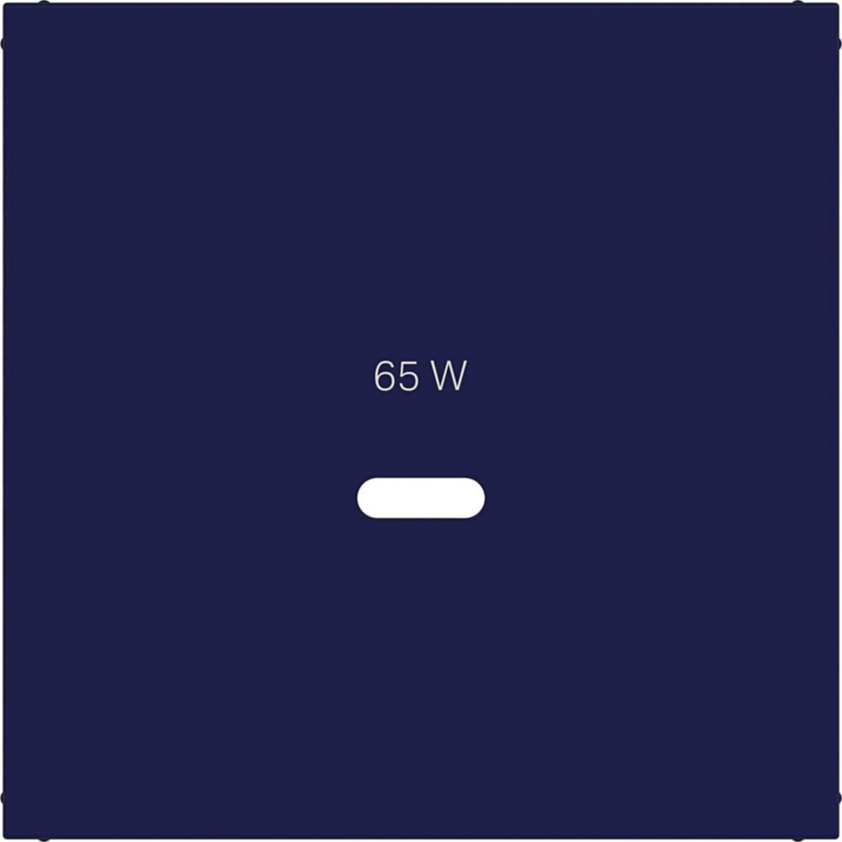 Hager A.x/C.x Centraalplaat Voor usb-C-contactdoos, A.X/C.X, ocean, halfglanzend